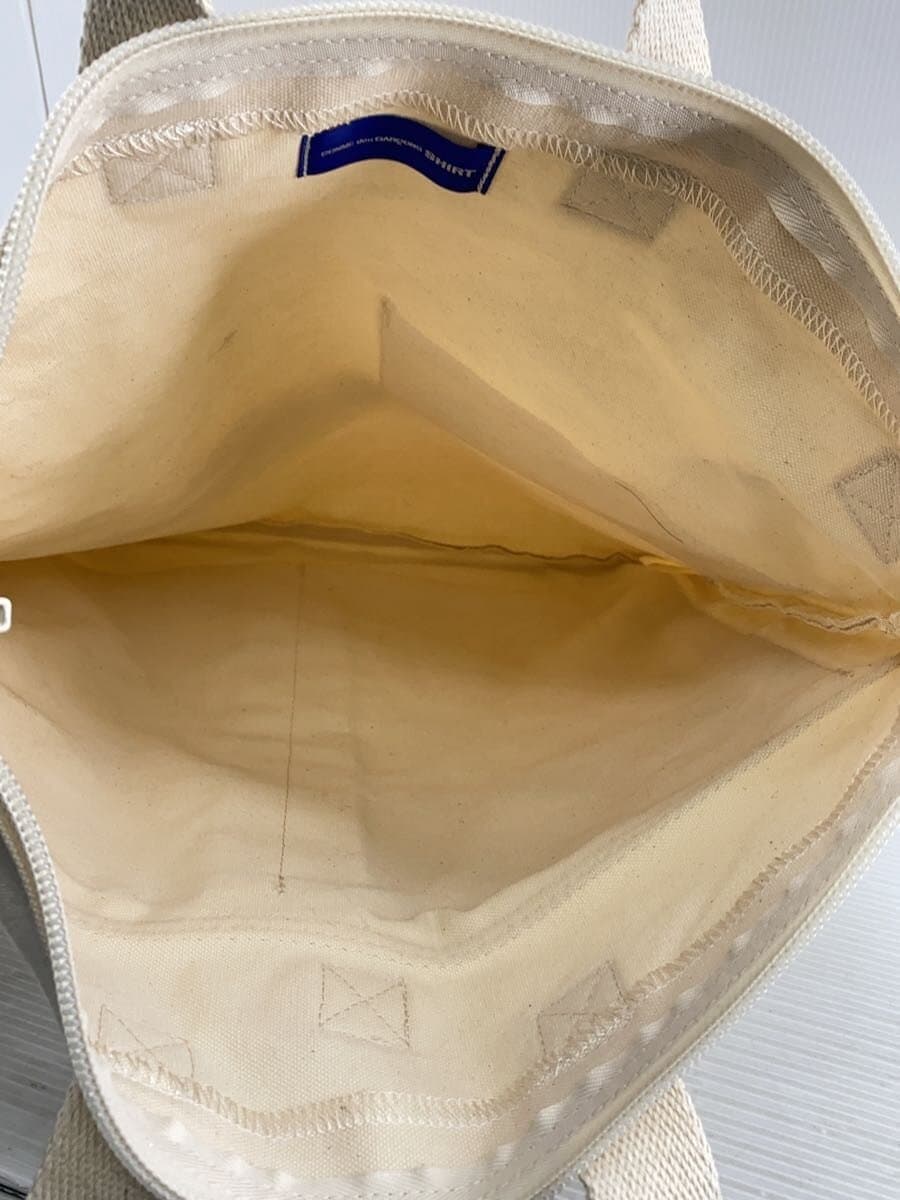 COMME des GARCONS SHIRT Helmet Bag Shoulder Bag Canvas CRM Solid 2-Way Tote Bag 6