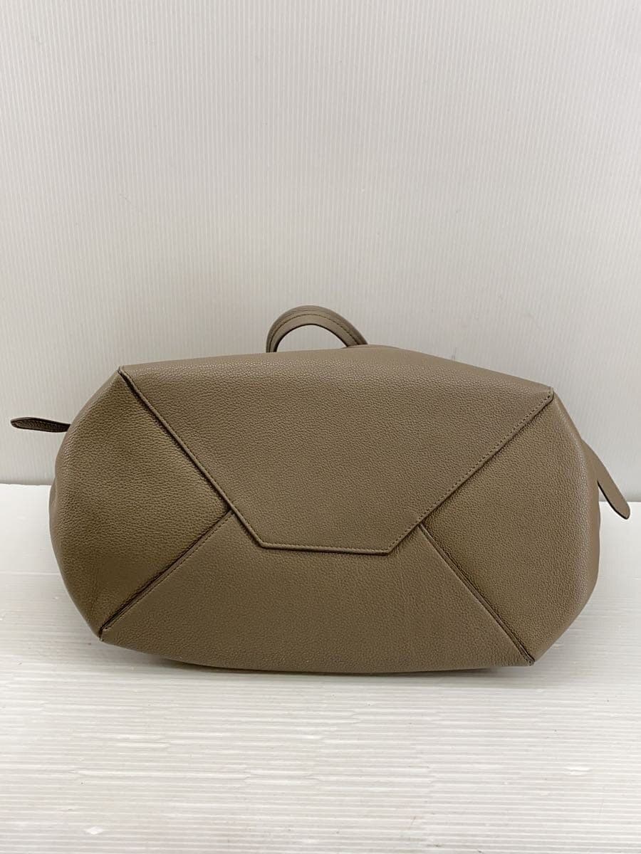 CELINE Cabas Phantom Corner Wear Tote Bag Leather BEG 4