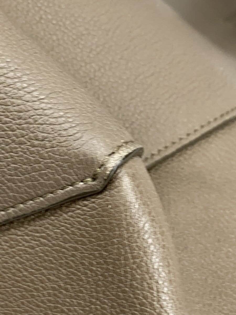 CELINE Cabas Phantom Corner Wear Tote Bag Leather BEG 7