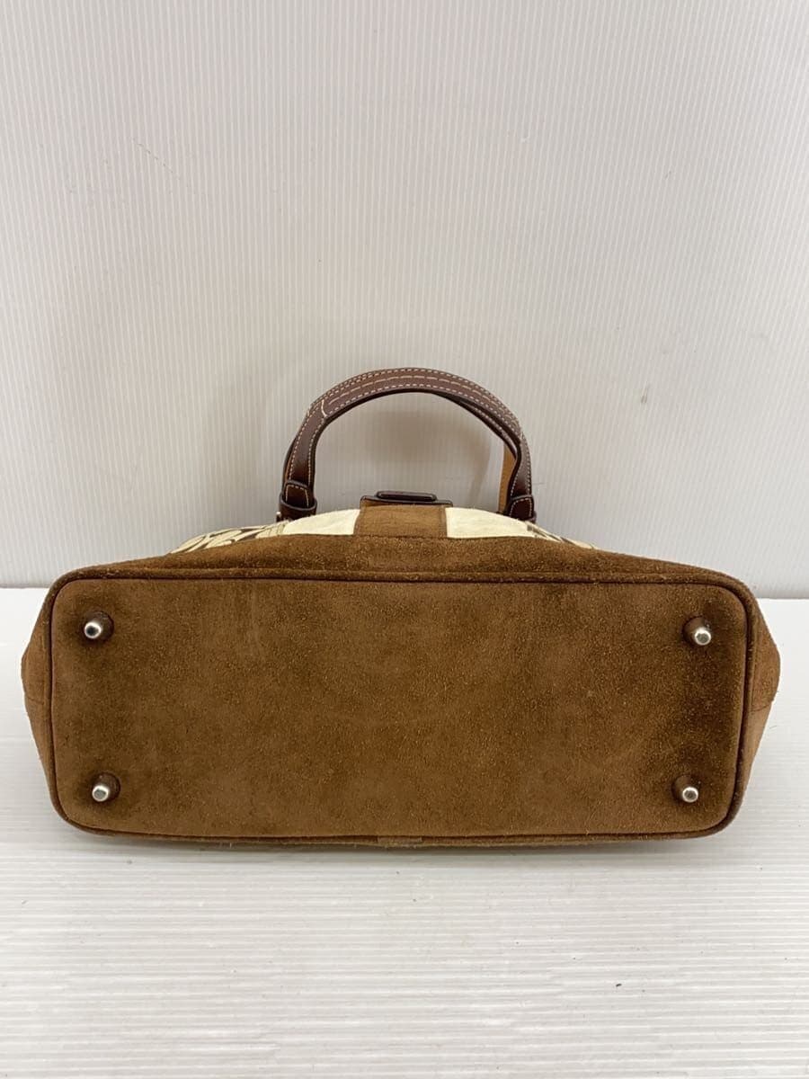 COACH Signature Pattern Handbag BRW All Over Pattern 7054 4