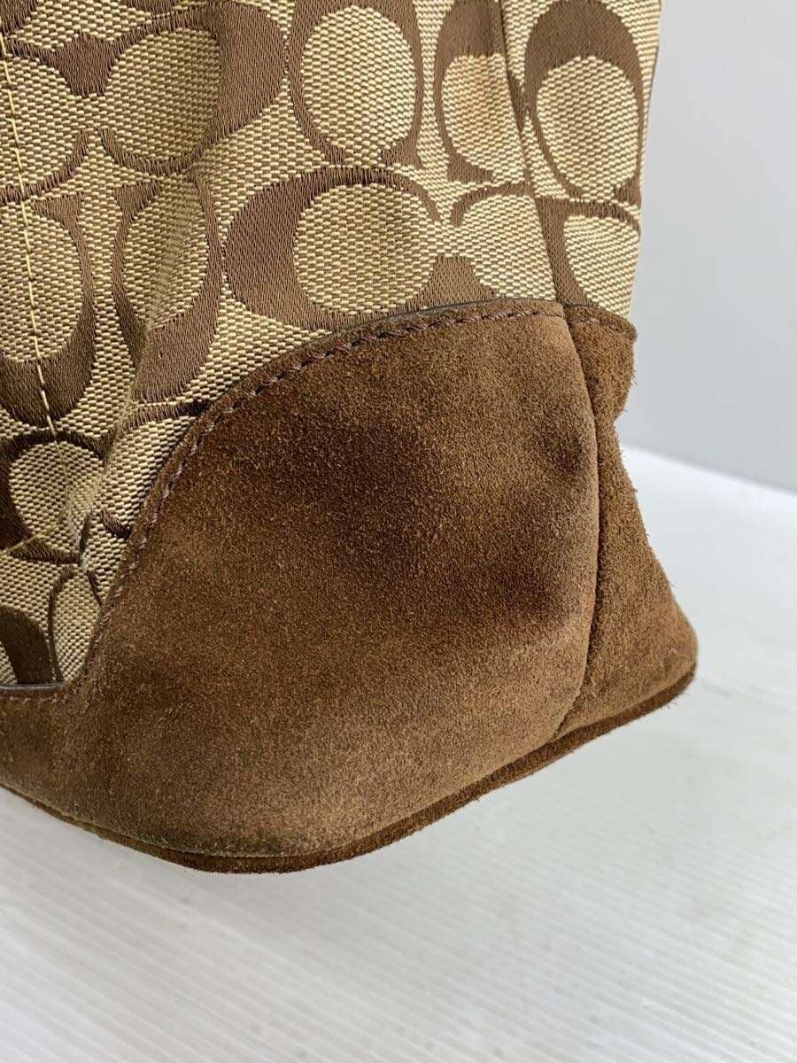 COACH Signature Pattern Handbag BRW All Over Pattern 7054 5