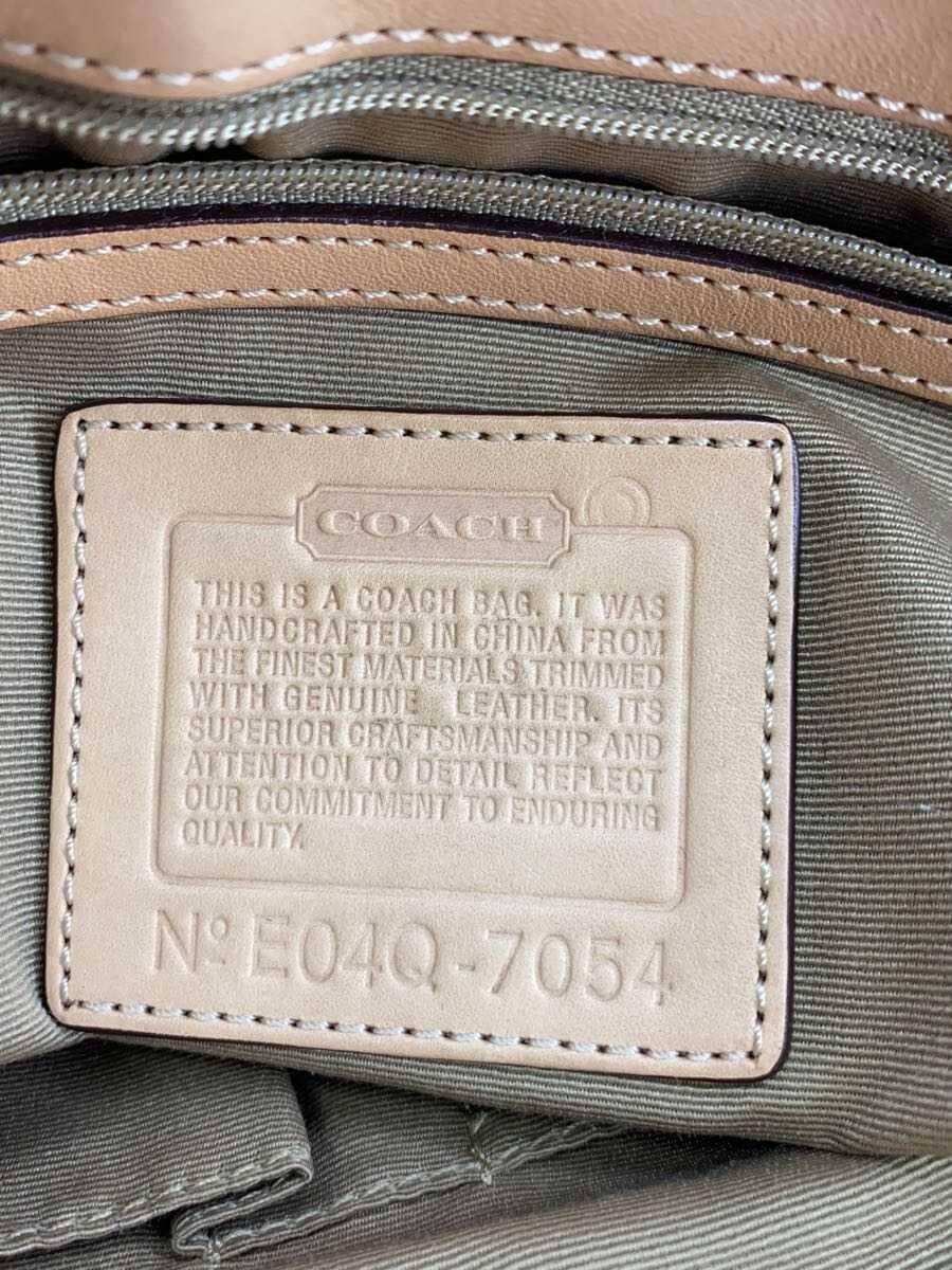 COACH Signature Pattern Handbag BRW All Over Pattern 7054 6