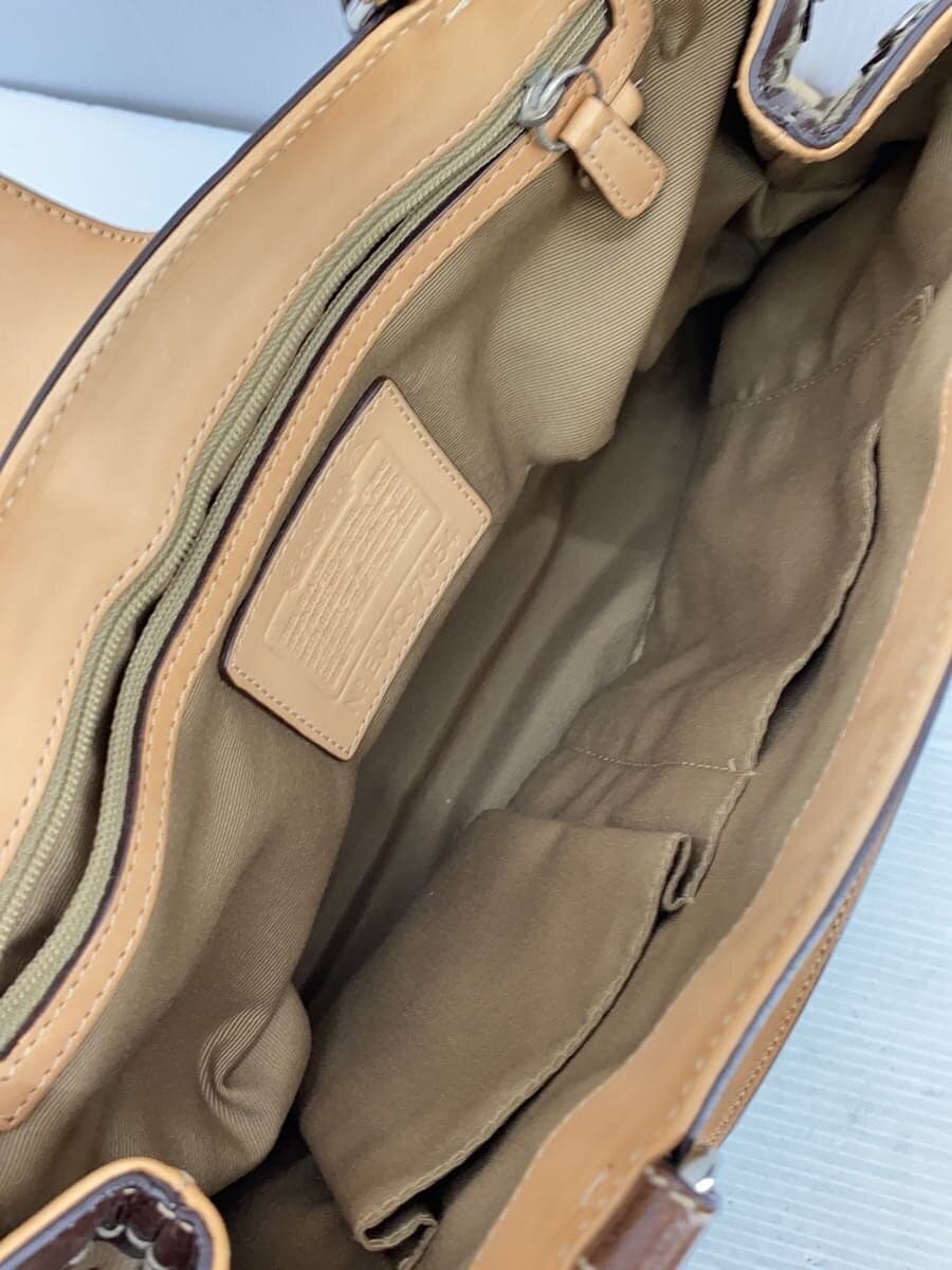 COACH Signature Pattern Handbag BRW All Over Pattern 7054 7