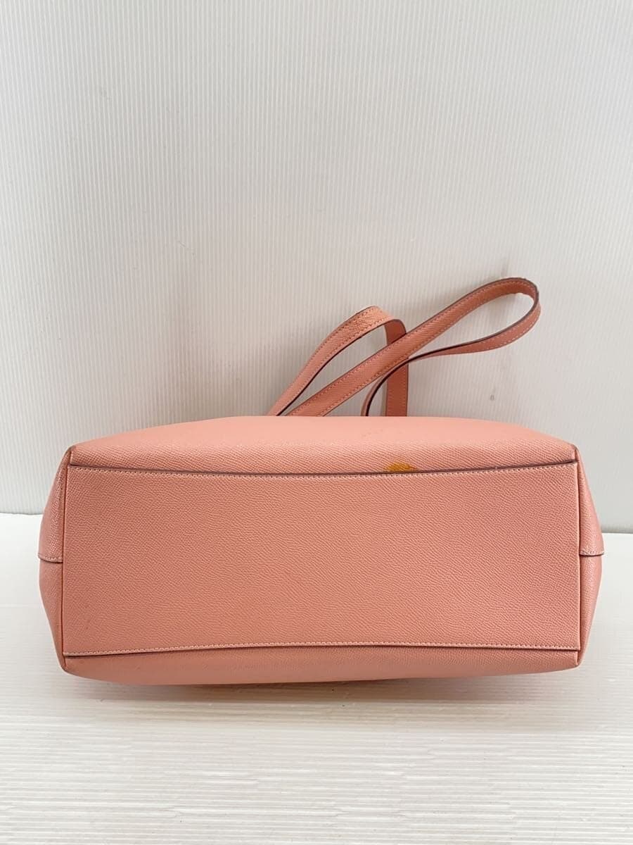 COACH tote bag leather PNK plain F79608 4
