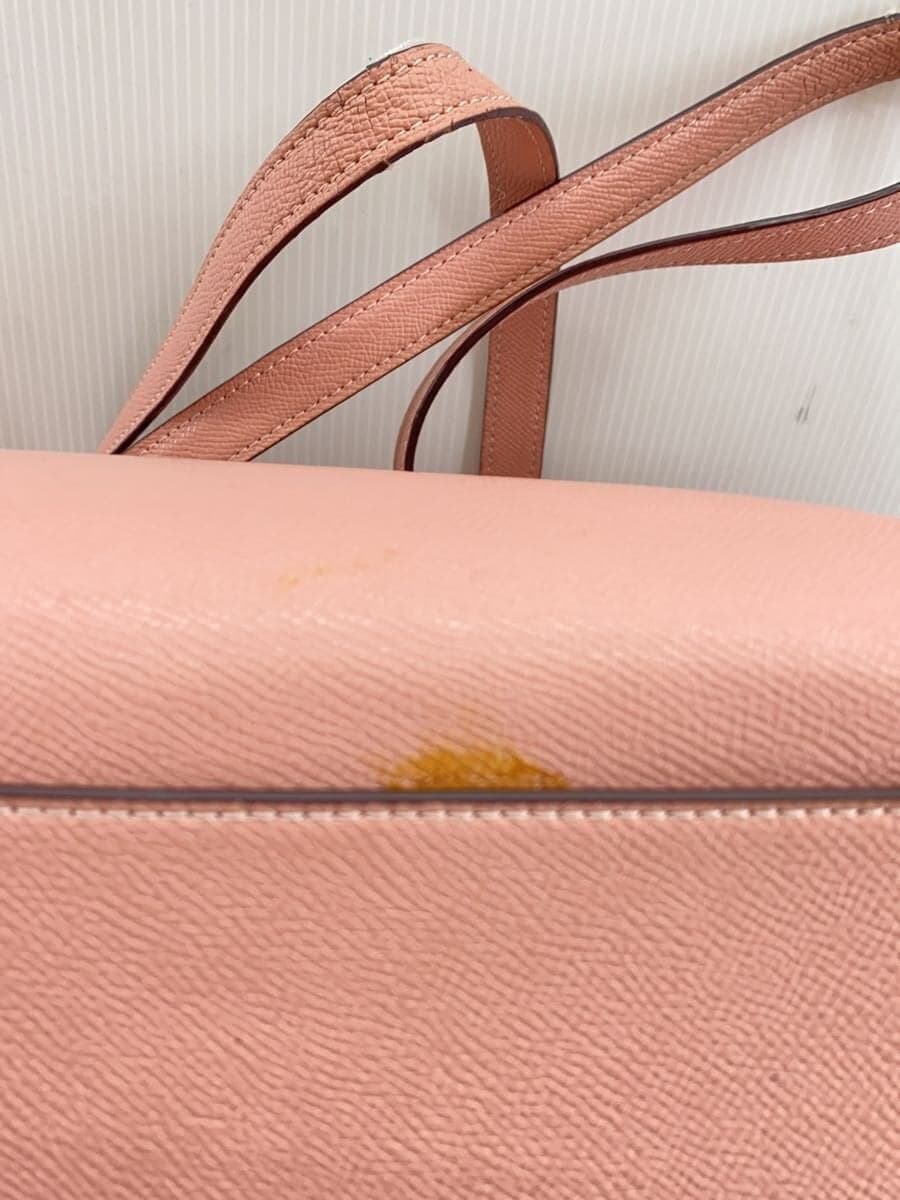 COACH tote bag leather PNK plain F79608 5