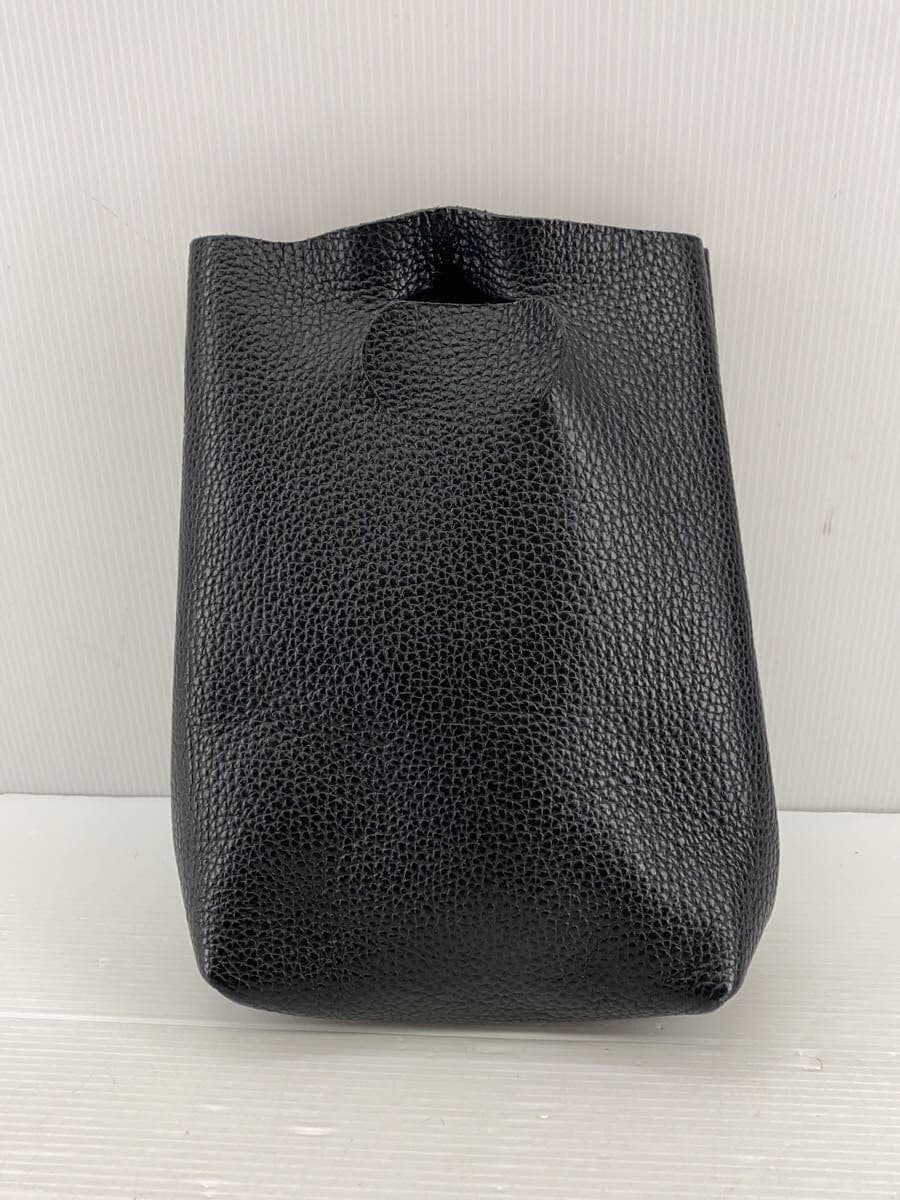 Hender Scheme bag leather black plain 3