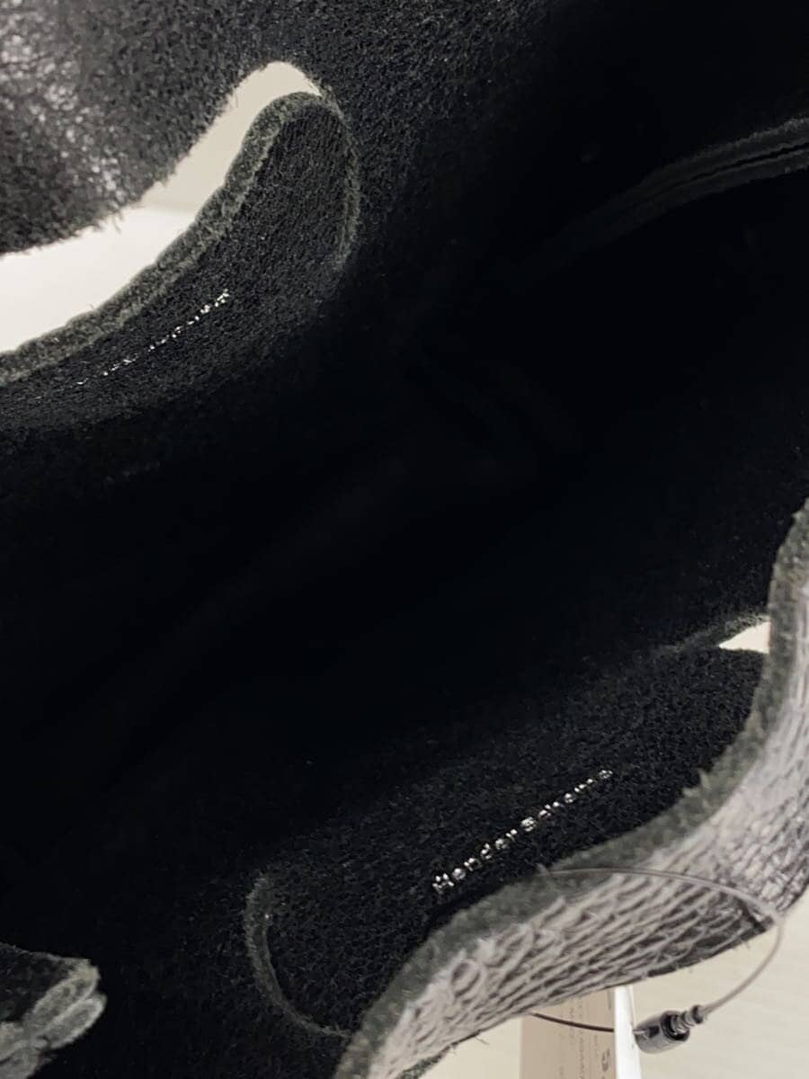 Hender Scheme bag leather black plain 6