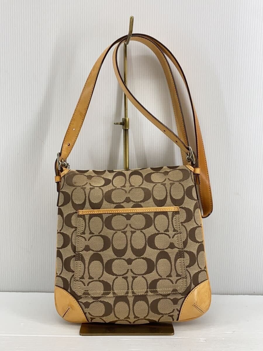 COACH shoulder bag -- BEG all-over pattern 6079 3