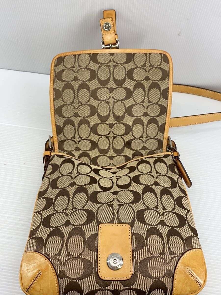 COACH shoulder bag -- BEG all-over pattern 6079 5