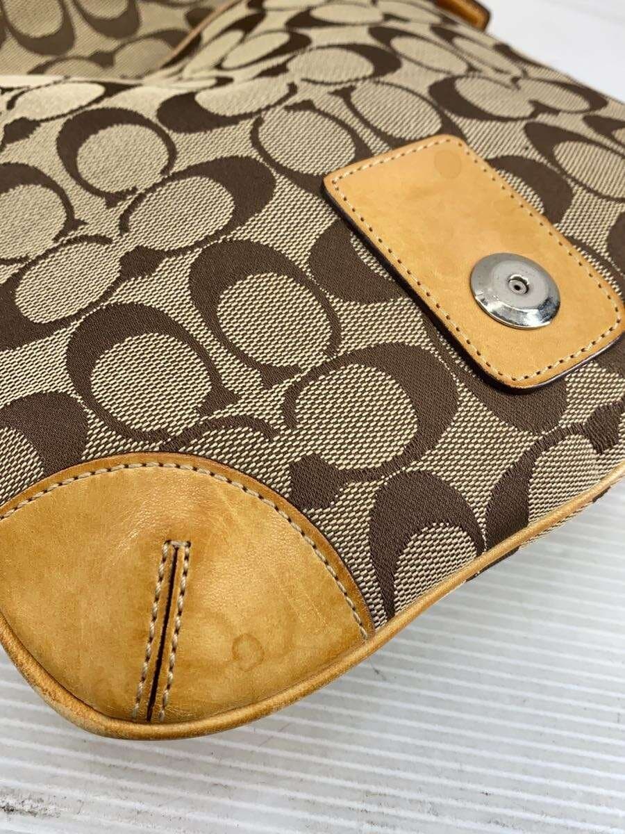 COACH shoulder bag -- BEG all-over pattern 6079 6