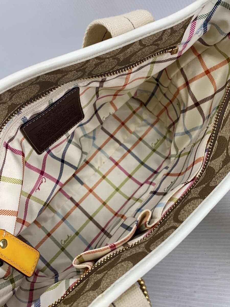 COACH tote bag PVC BEG all-over pattern 8