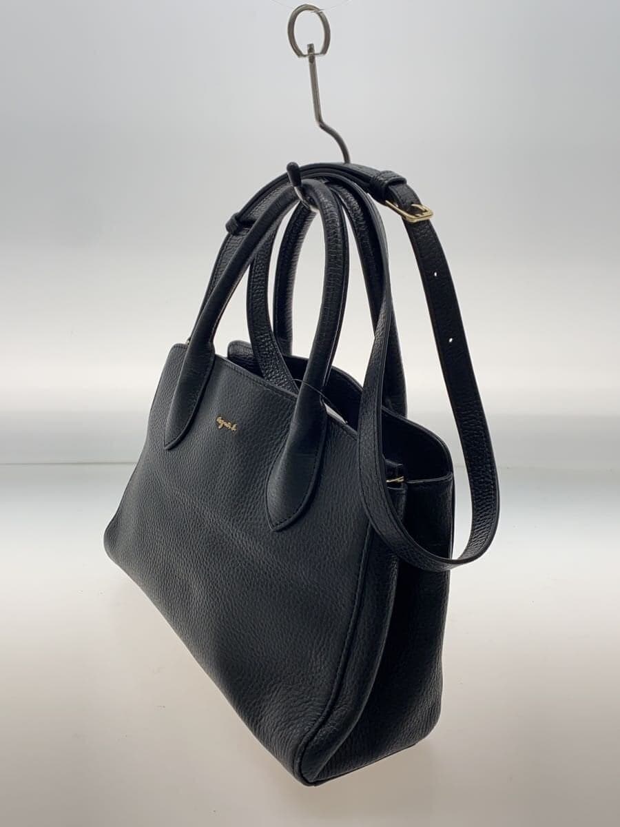 agnes b. Shoulder Bag BLK RAS18-01 2