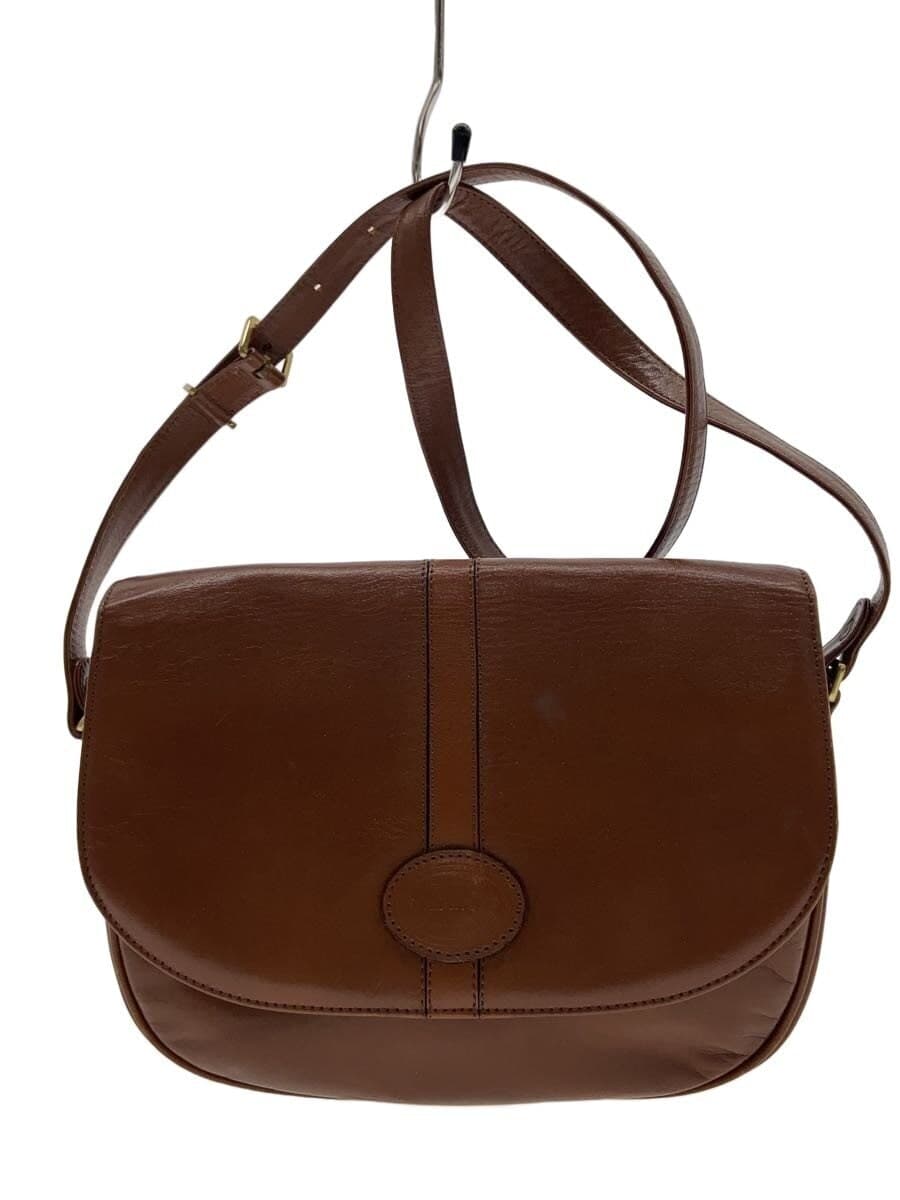 Daks Shoulder Bag Leather BRW Solid
