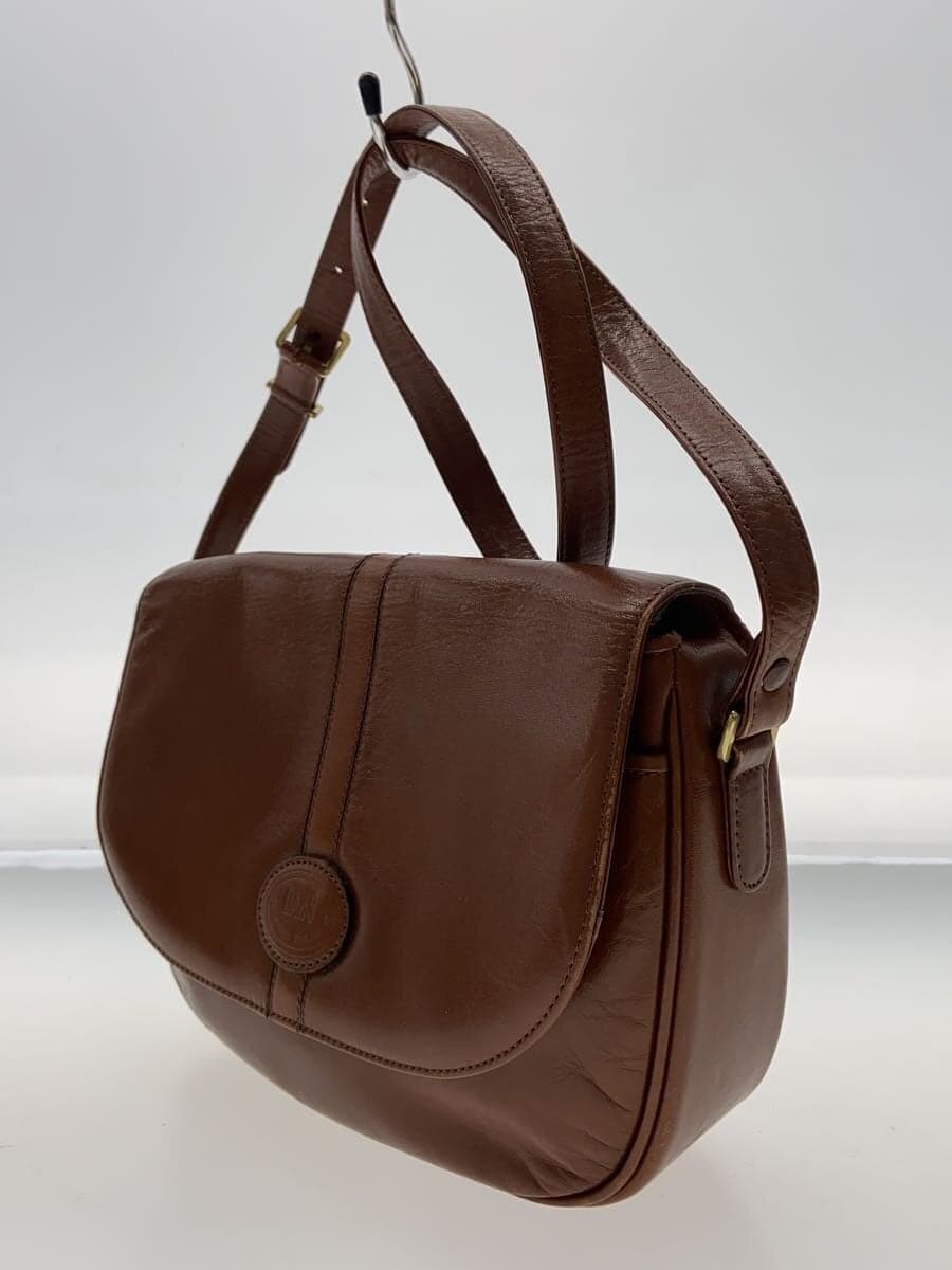 Daks Shoulder Bag Leather BRW Solid 2