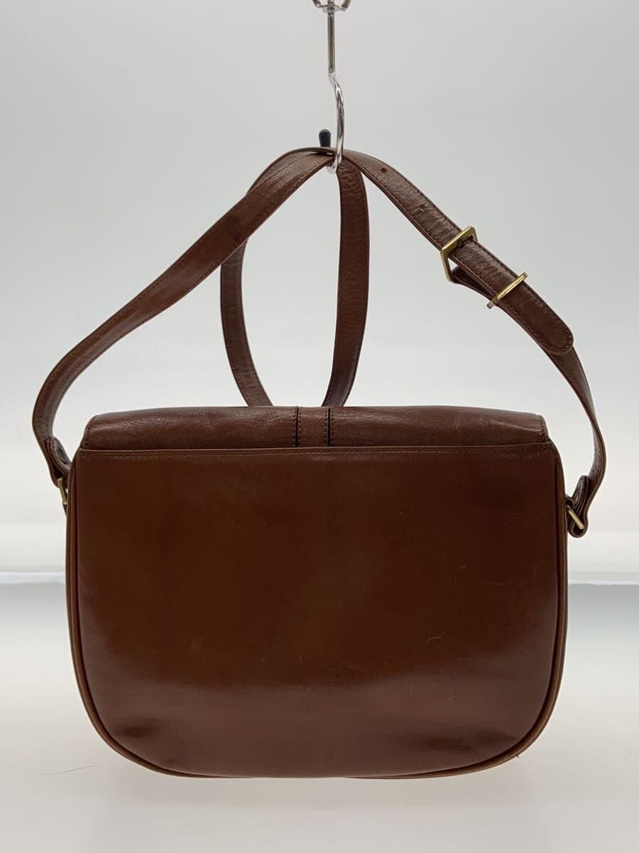 Daks Shoulder Bag Leather BRW Solid 3
