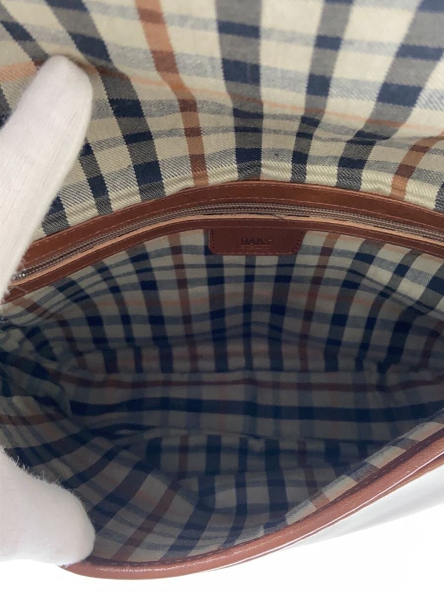 Daks Shoulder Bag Leather BRW Solid 6