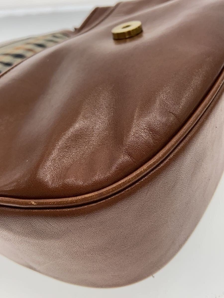 Daks Shoulder Bag Leather BRW Solid 8