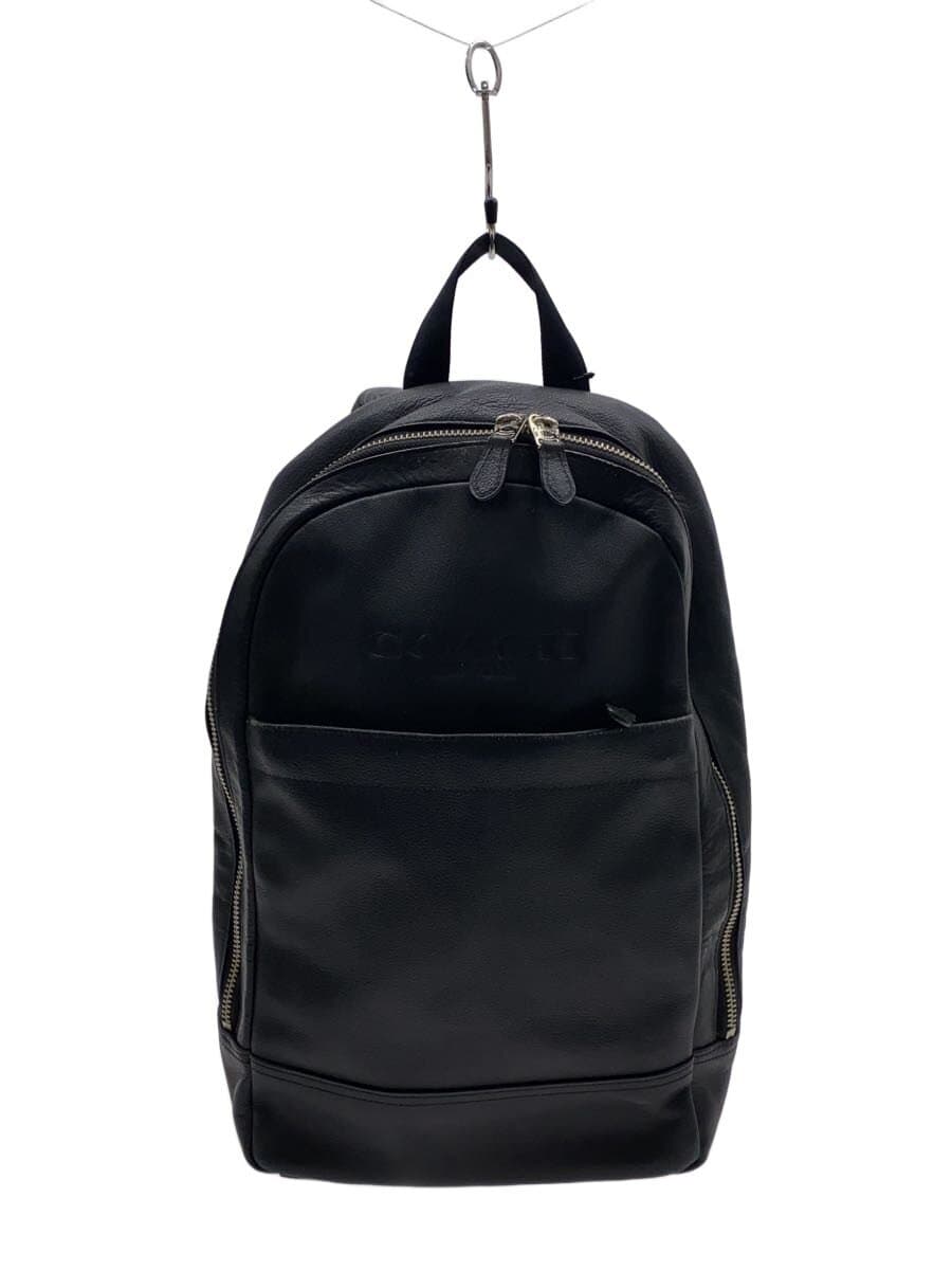 COACH Backpack Leather BLK Solid m1677