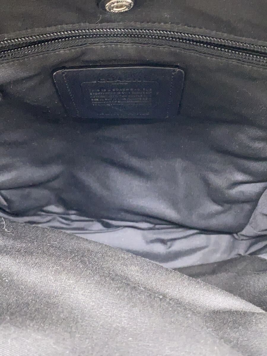 COACH Backpack Leather BLK Solid m1677 6