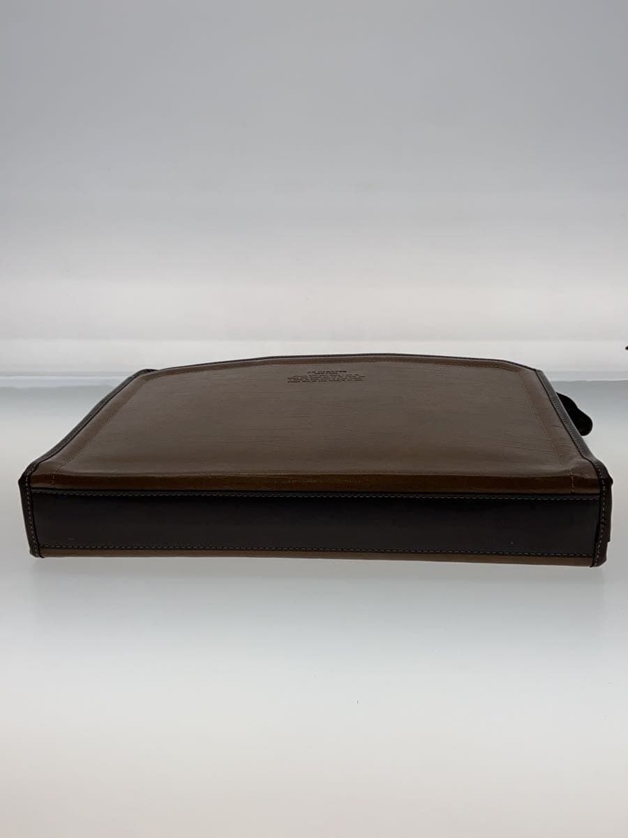 HAMILTON Briefcase Leather BRW Solid 4