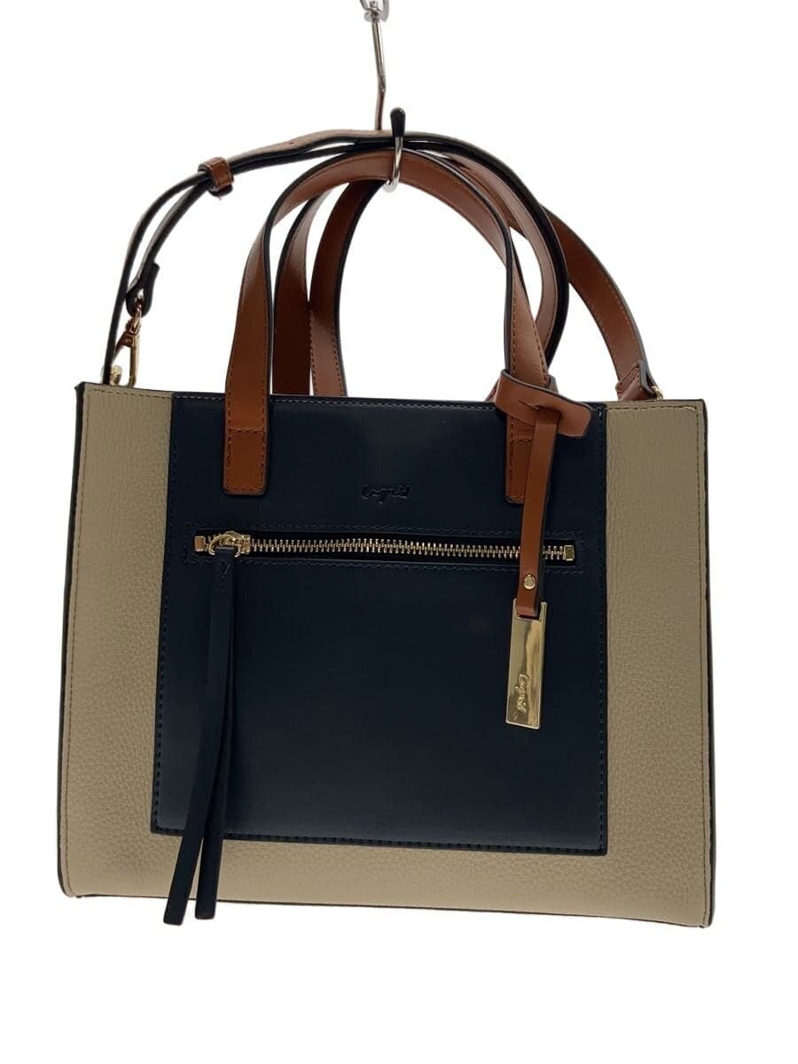 Ungrid Shoulder Bag Faux Leather NVY Solid