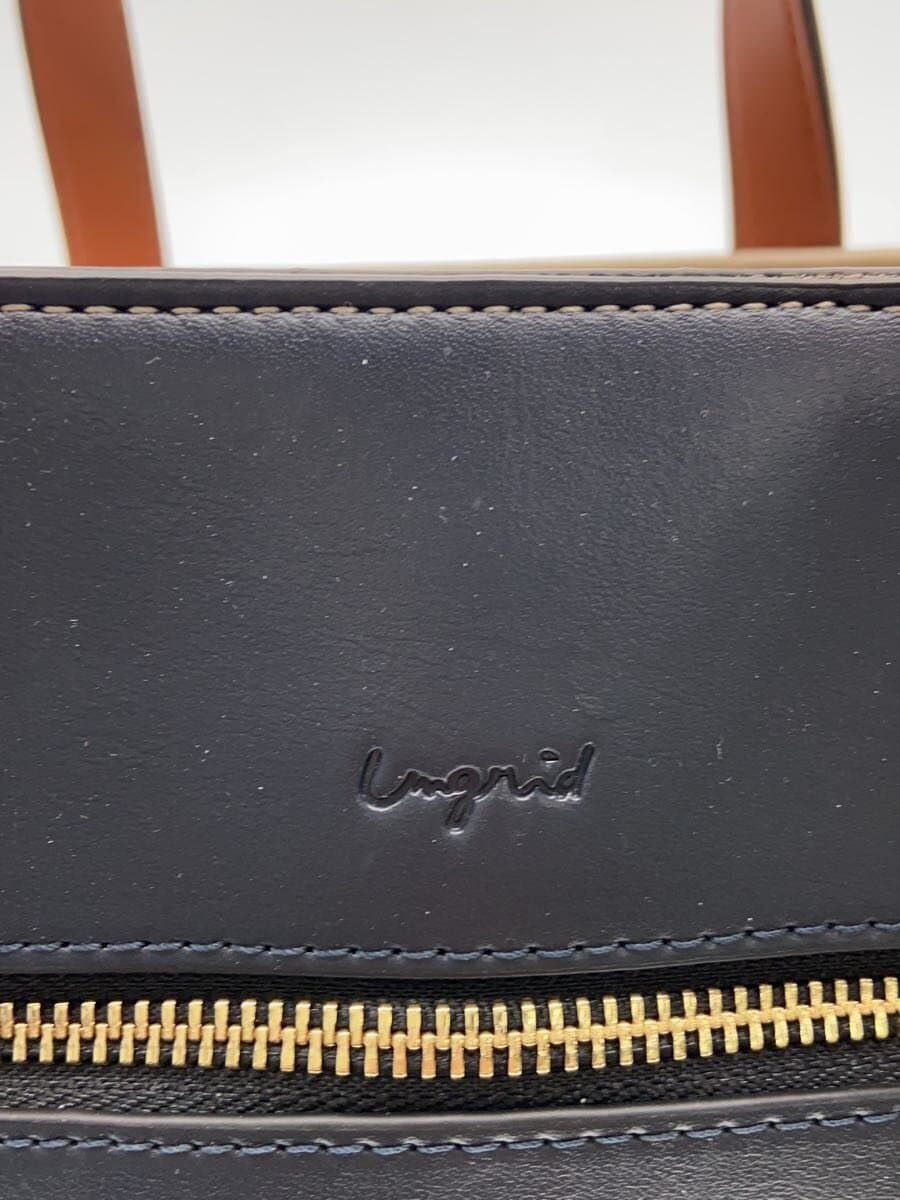 Ungrid Shoulder Bag Faux Leather NVY Solid 5