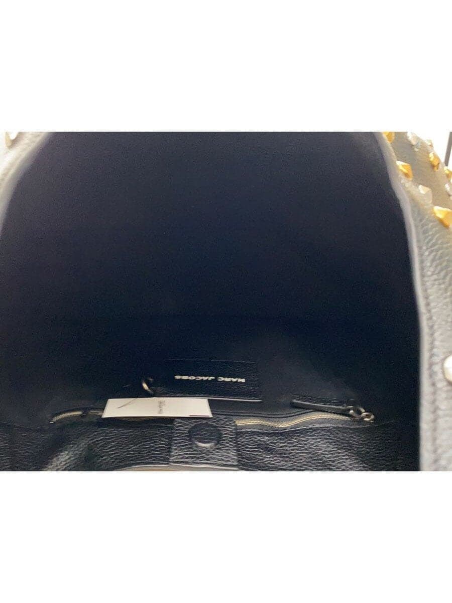 MARC JACOBS studded tote bag leather BLK 2F4HS018H04 6