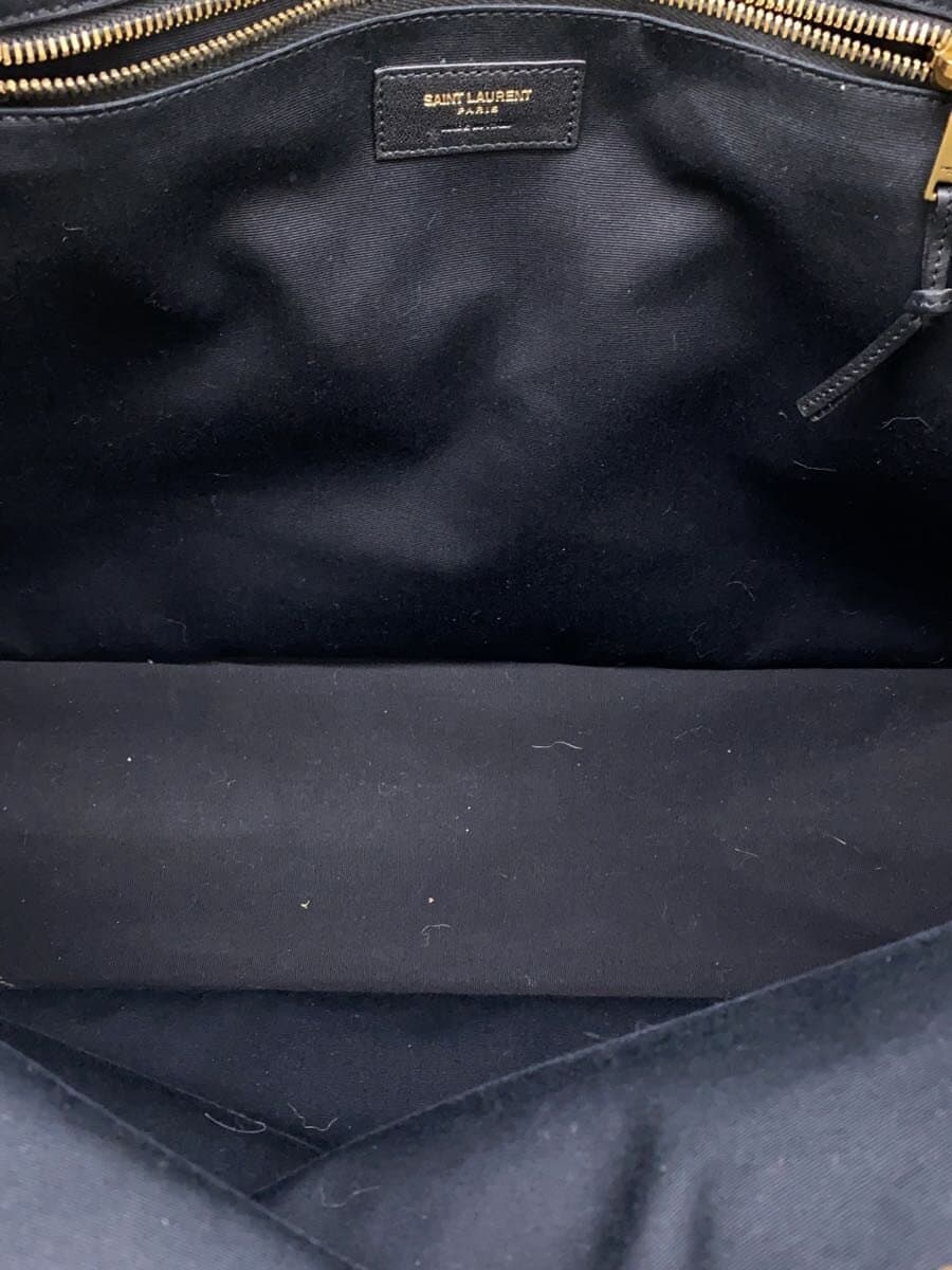 SAINT LAURENT Riv Gauche Noe Leopard Tote Bag Canvas Multicolor Animal 6