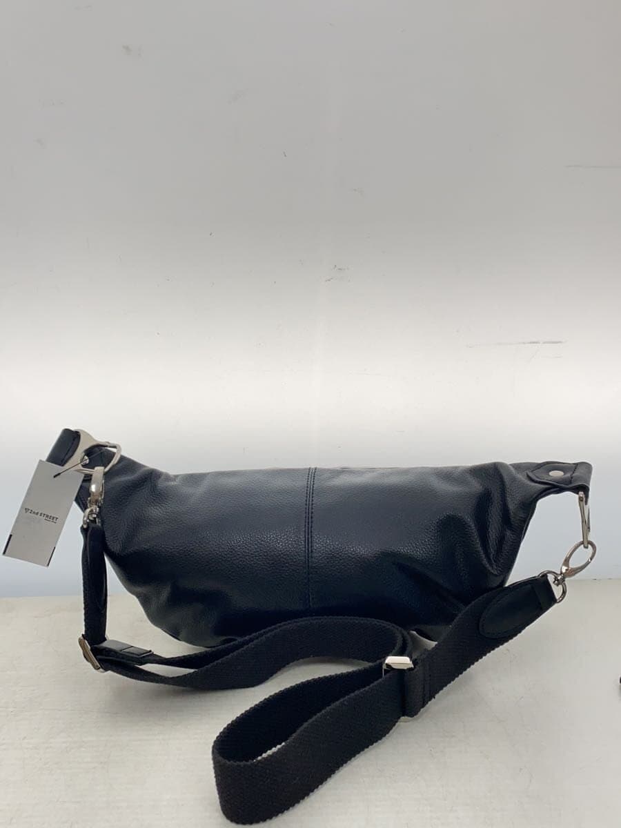 TAKEO KIKUCHI Shoulder Bag Leather BLK Solid 3