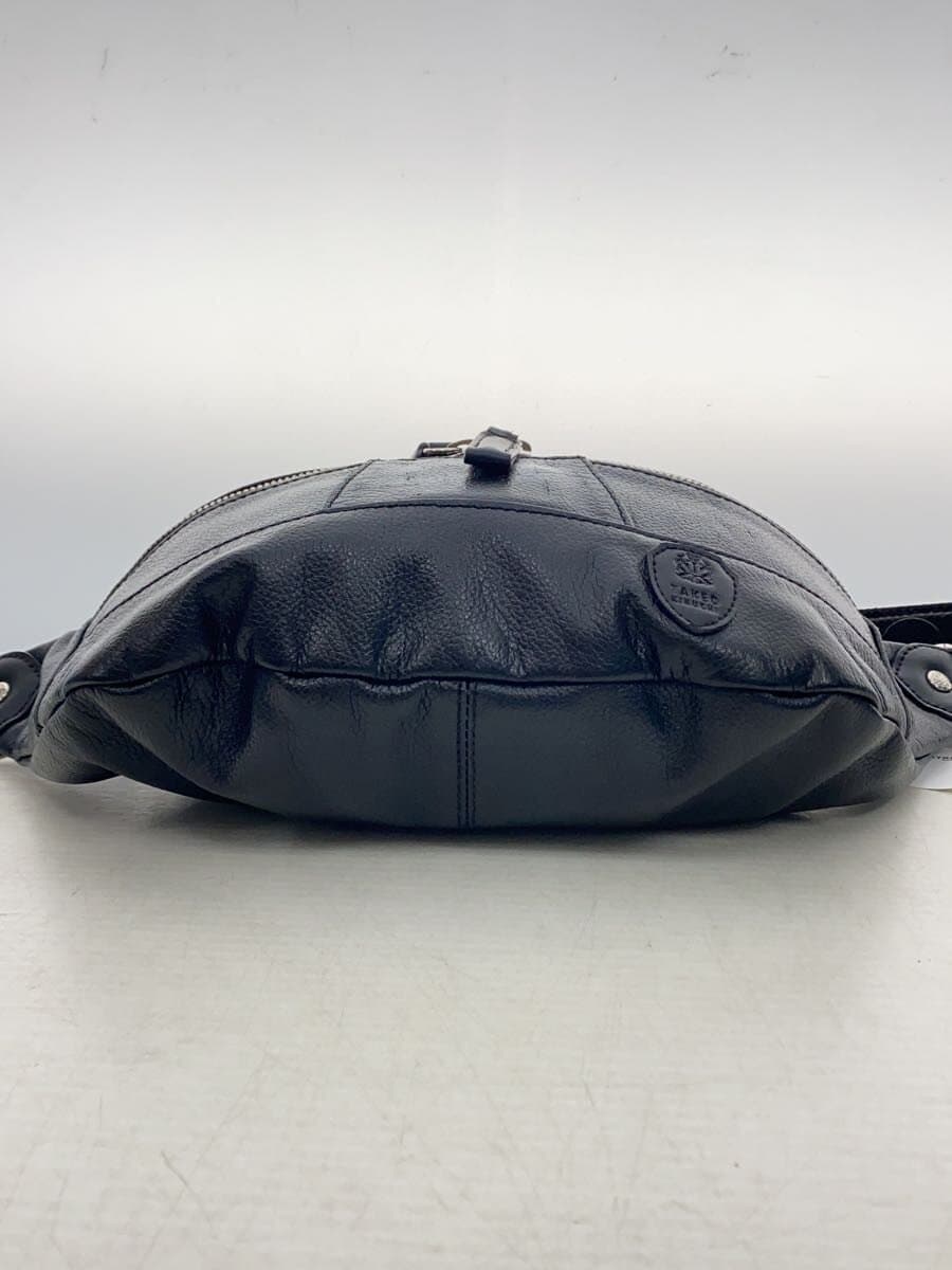 TAKEO KIKUCHI Shoulder Bag Leather BLK Solid 4