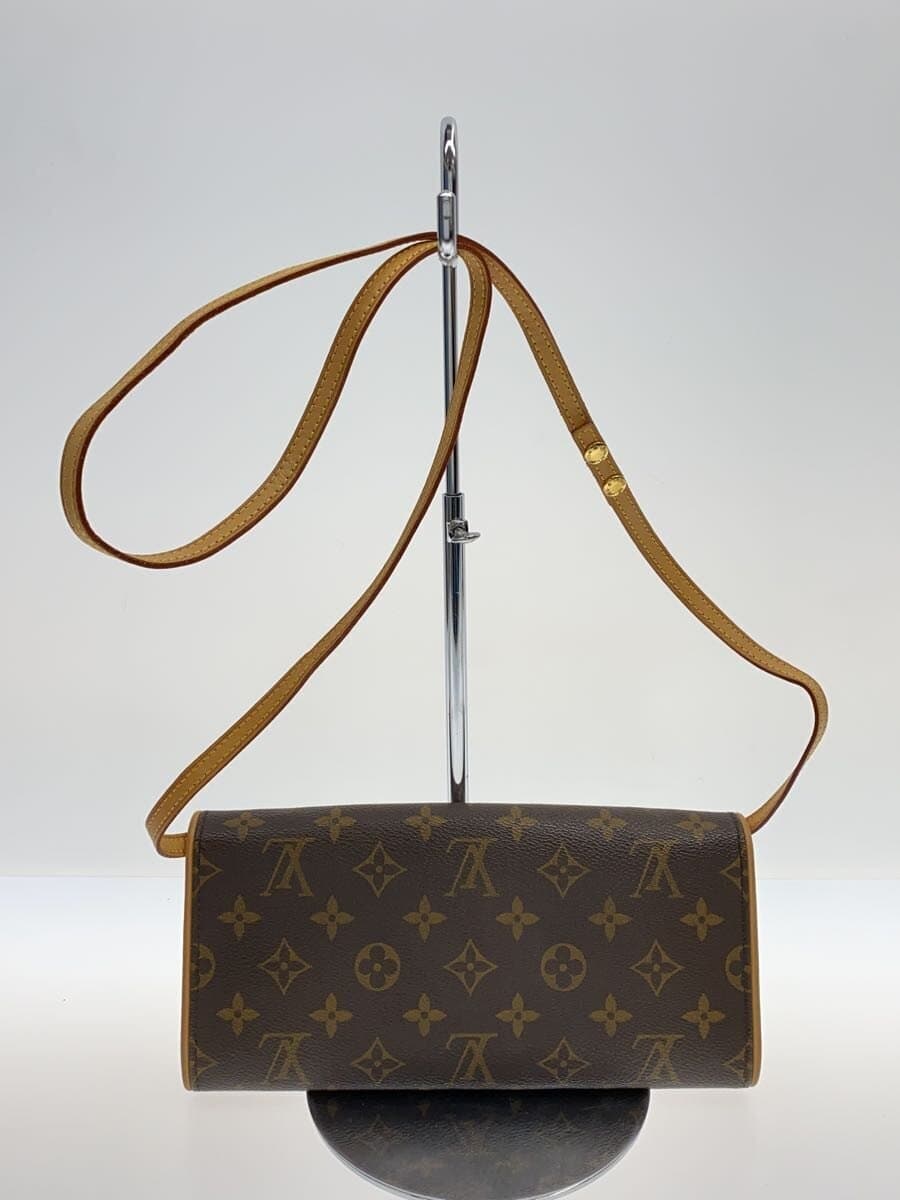 LOUIS VUITTON Pochette Twin GM_Monogram Canvas PVC BRW 3