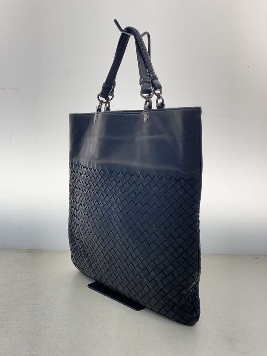 BOTTEGA VENETA Tote Bag Leather BLK 2