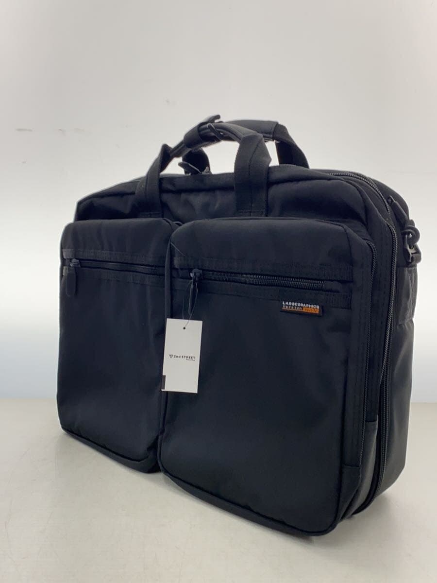 SANWA SUPPLY3-Way Briefcase BLK Solid Business Bag LARGEGRAPHICS 2