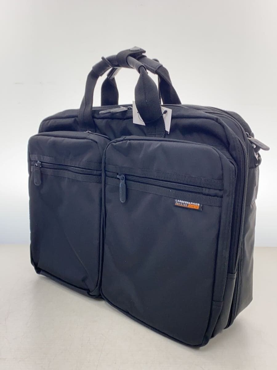 SANWA SUPPLY3-Way Briefcase BLK Solid Business Bag LARGEGRAPHICS 2