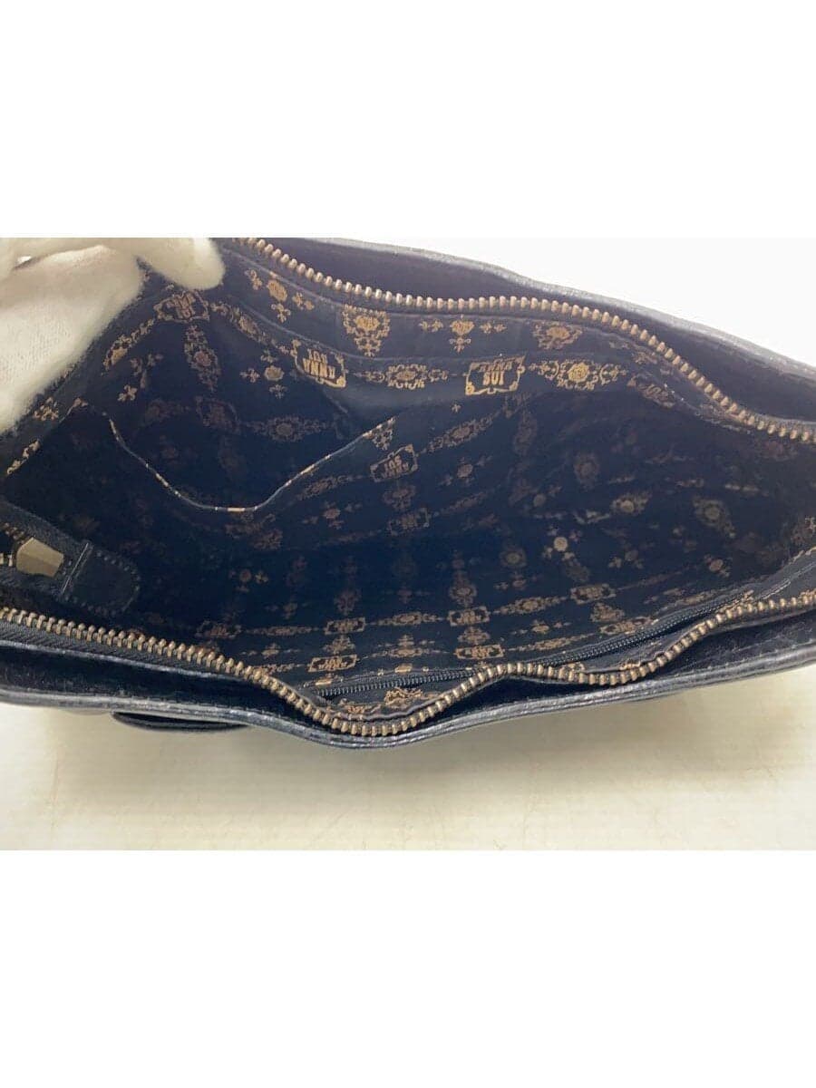 ANNA SUI Shoulder Bag Leather Black 6