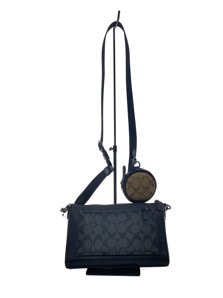COACH Shoulder Bag Leather Black F2377-C5598