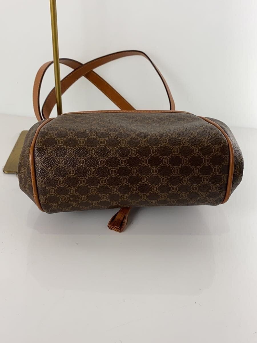 CELINE shoulder bag leather BRW all-over pattern 4