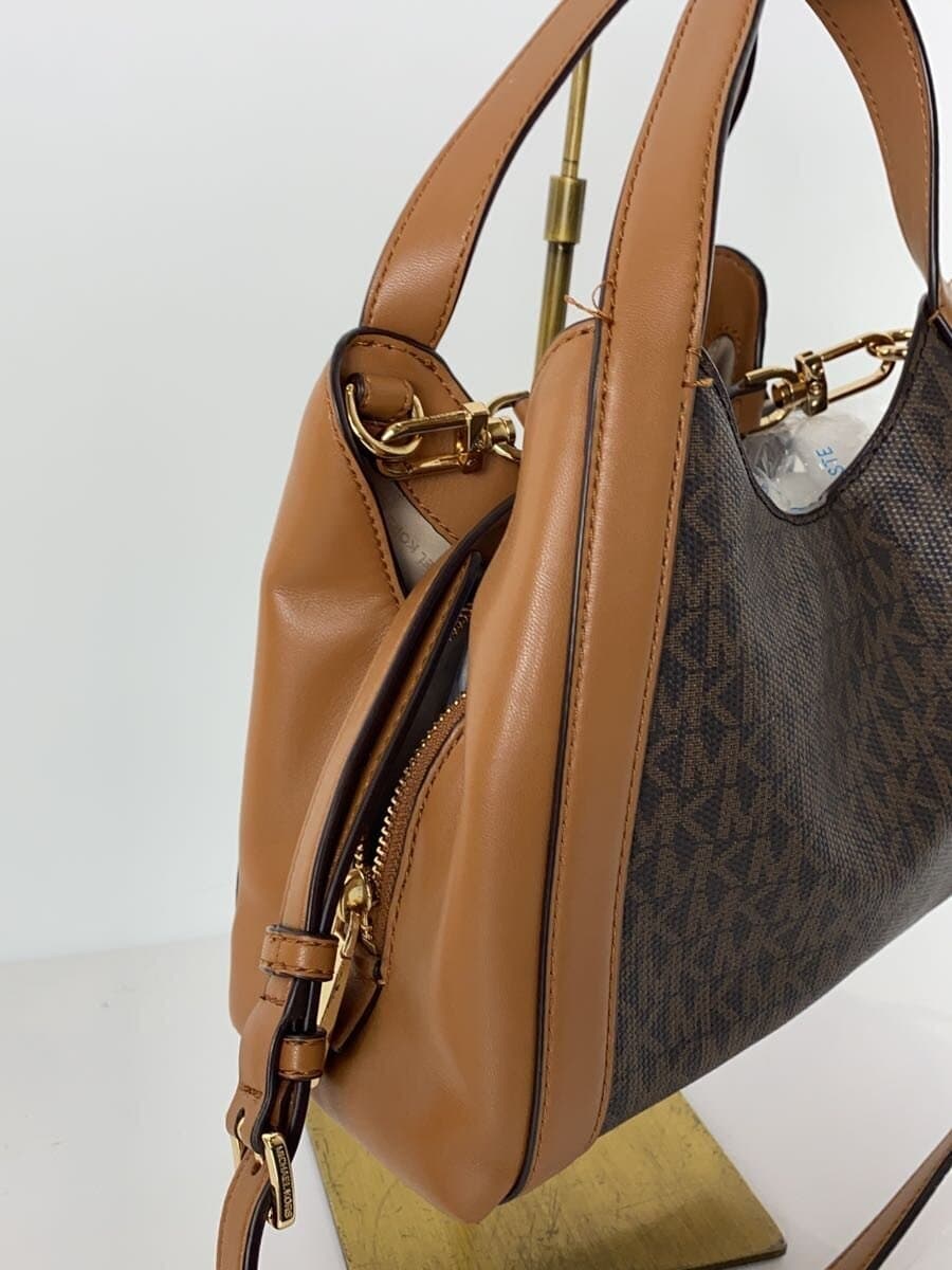 MICHAEL KORS Corner Scratches and Fraying Handbag -- BRW All-over Pattern 2