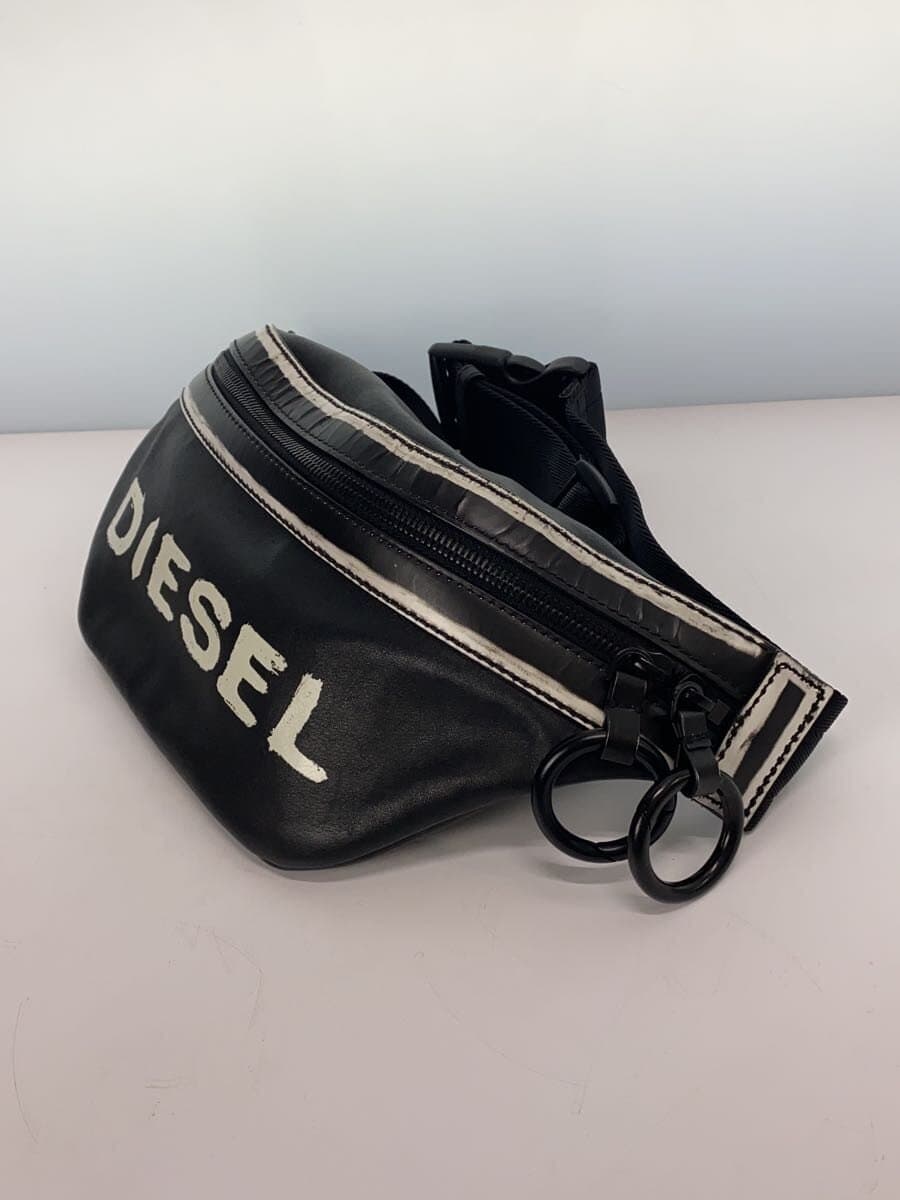 DIESEL Shoulder Bag Leather BLK 2