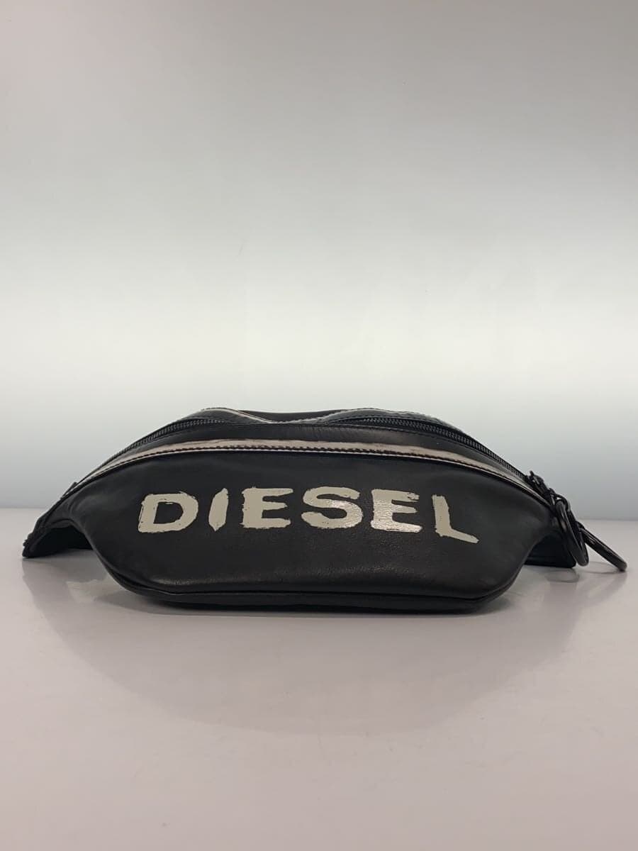 DIESEL Shoulder Bag Leather BLK 4