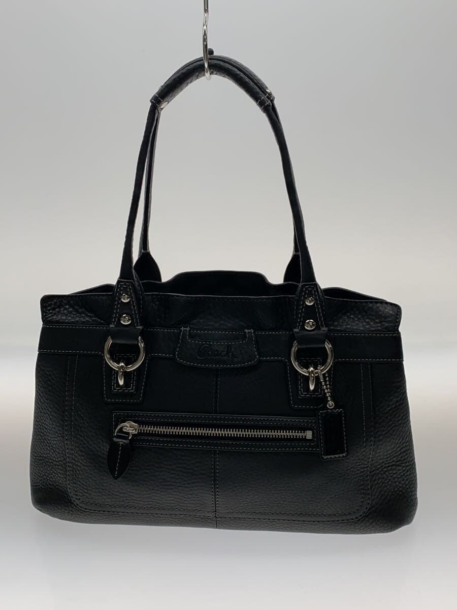 COACH Shoulder Bag Leather BLK F14686 3