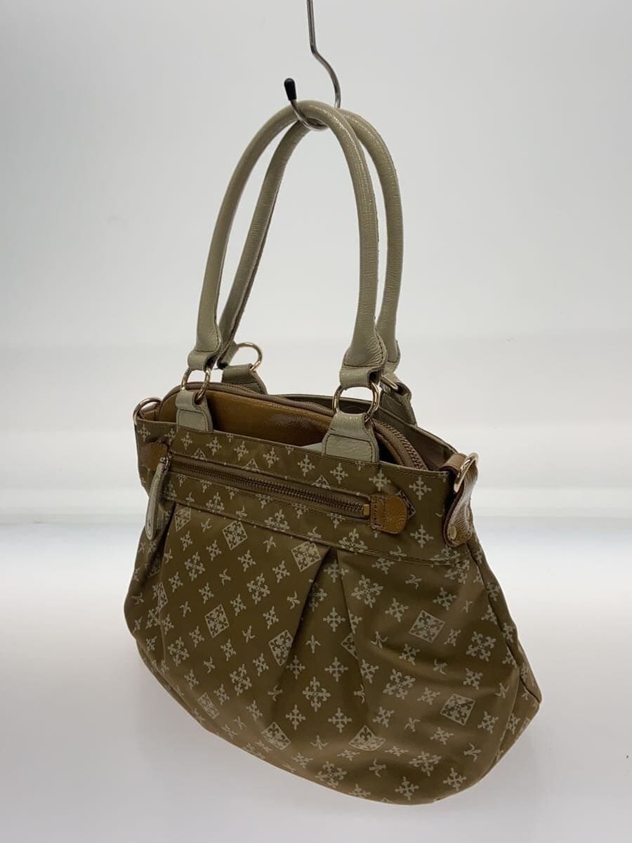 russet Tote Bag Nylon BEG All Over Pattern Pouch 2