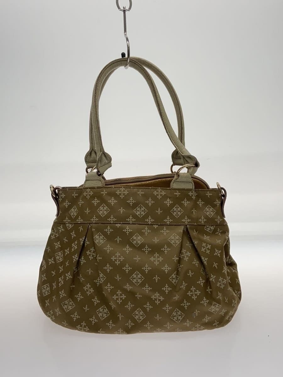 russet Tote Bag Nylon BEG All Over Pattern Pouch 3