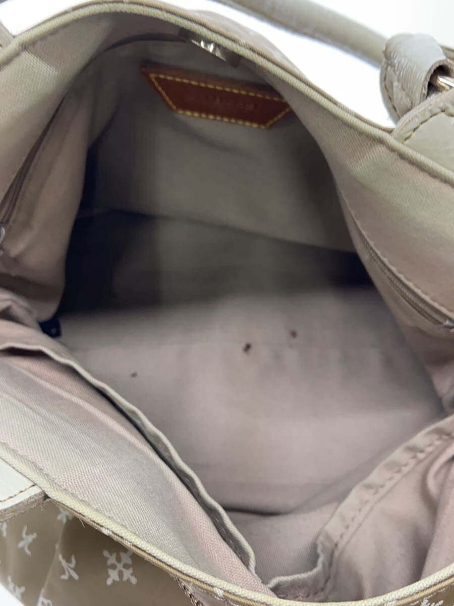 russet Tote Bag Nylon BEG All Over Pattern Pouch 6