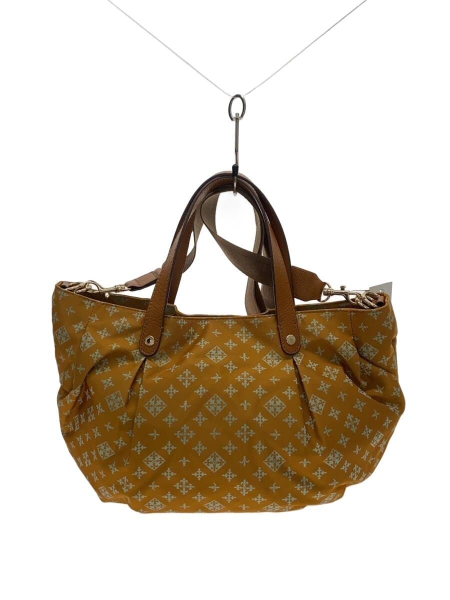russet Tote Bag Nylon BEG All Over Pattern