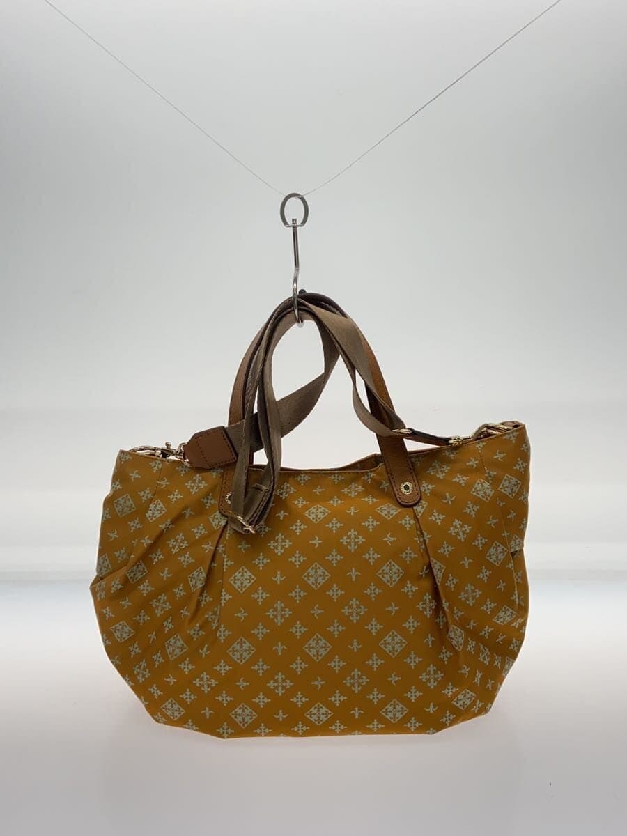 russet Tote Bag Nylon BEG All Over Pattern 3