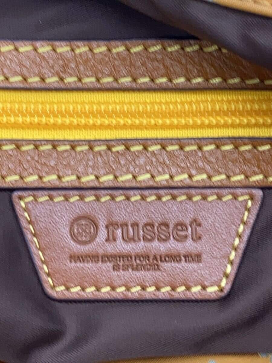 russet Tote Bag Nylon BEG All Over Pattern 5