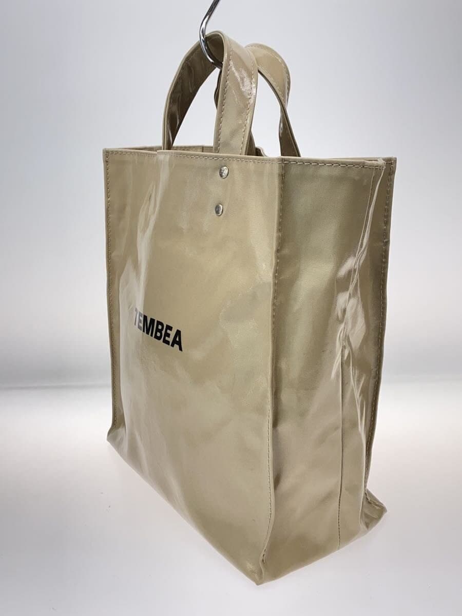 TEMBEAPAPER TOTE Tote Bag PVC Beige 2