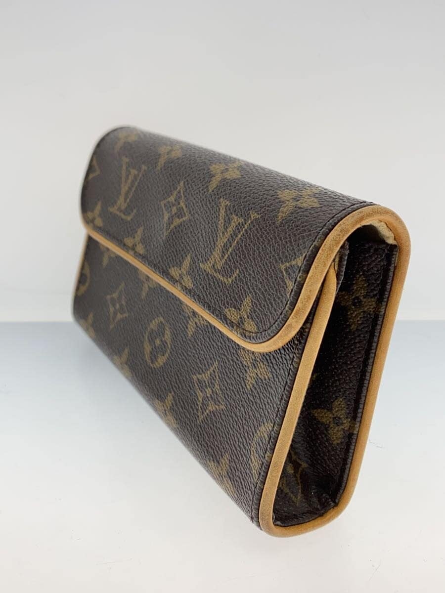 LOUIS VUITTON Pochette Florentine _Monogram Canvas PVC BRW 2