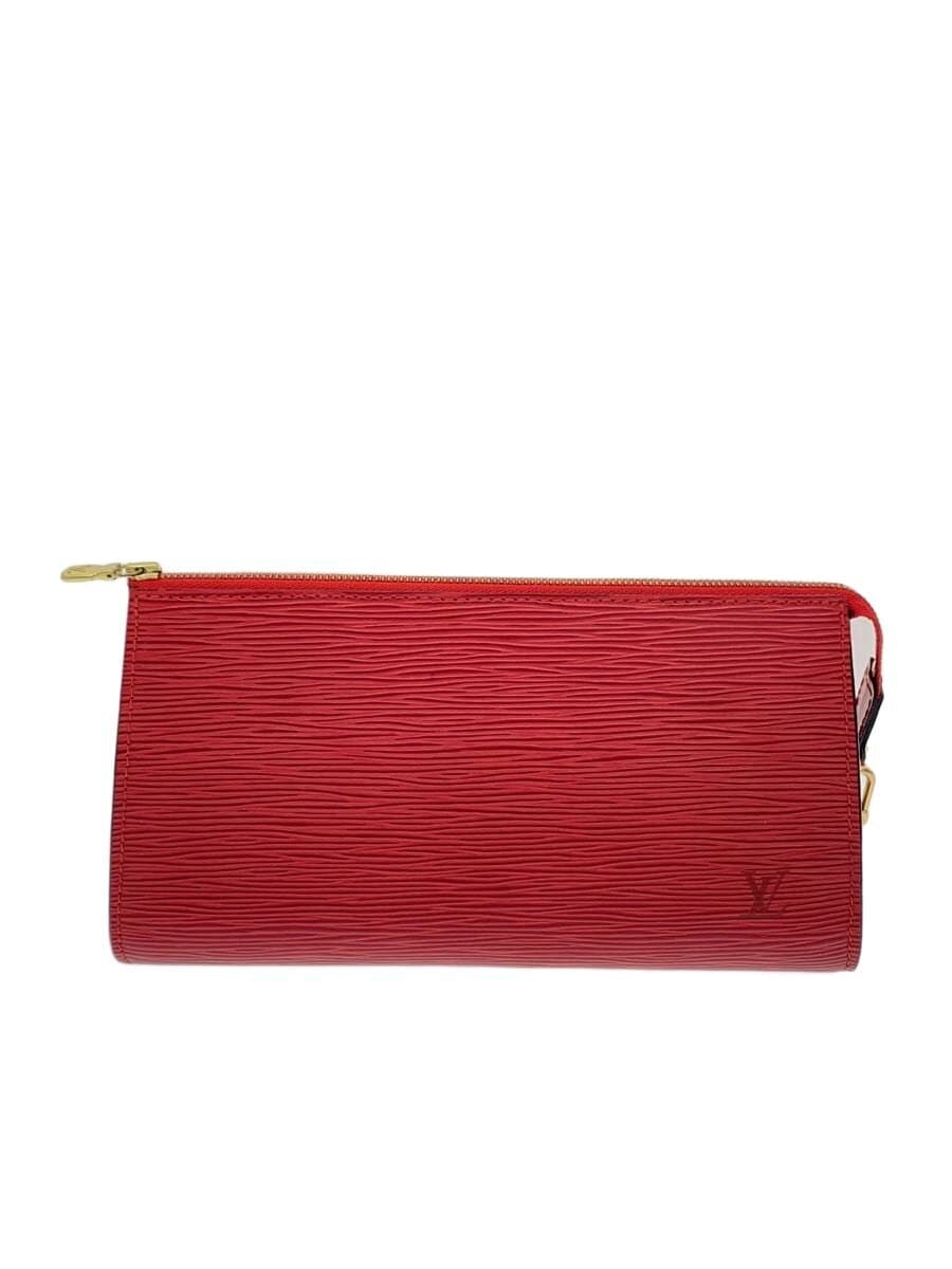 LOUIS VUITTON Pochette Accessoires_Epi Leather Red